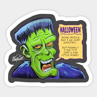 Frank loves Halloween Sticker